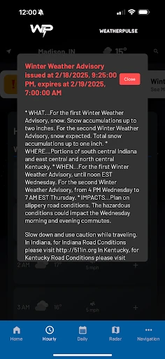 WeatherPulse (WxPulse) screenshot