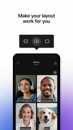 Webex Intune screenshot