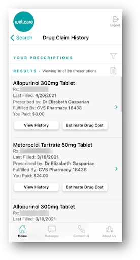 Wellcare+ screenshot