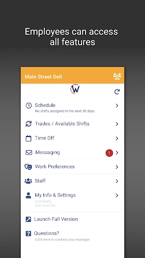 WhenToWork Employee Scheduling screenshot