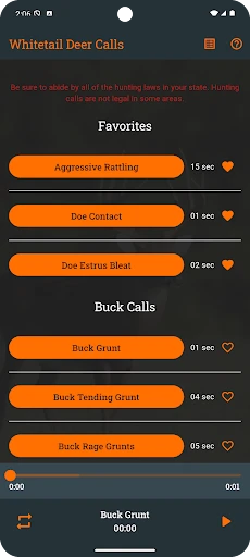 Whitetail Deer Calls Pro screenshot