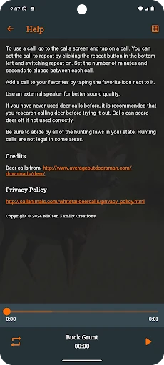 Whitetail Deer Calls Pro screenshot