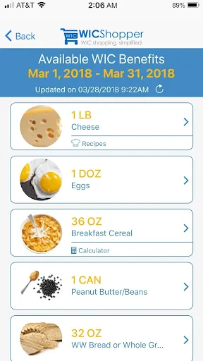 WICShopper screenshot