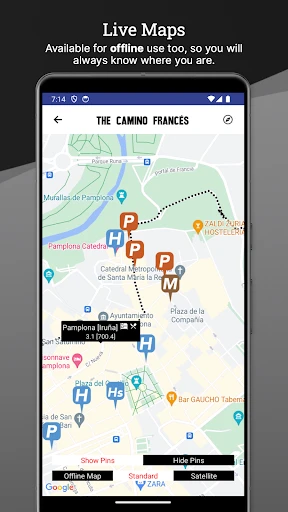 Wise Pilgrim Camino Portugués screenshot