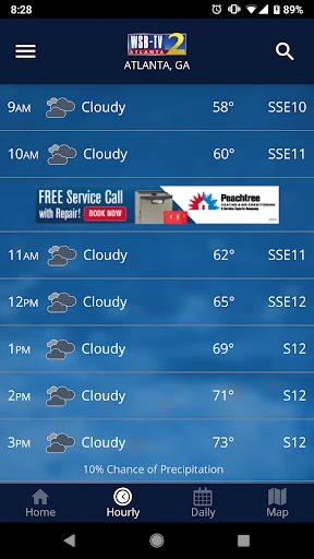 WSB-TV Channel 2 Weather screenshot