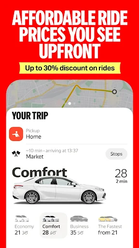 Yango: taxi, food, delivery screenshot