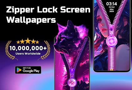 Zipper Lock Screen Wallpapers screenshot