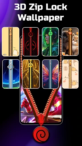 Zipper Lock Screen Wallpapers screenshot