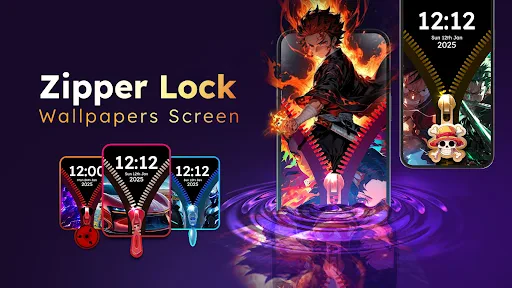 Zipper Lock Wallpapers Screen screenshot