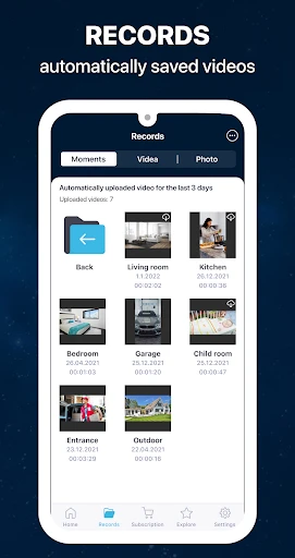 ZoomOn Home Security Camera screenshot