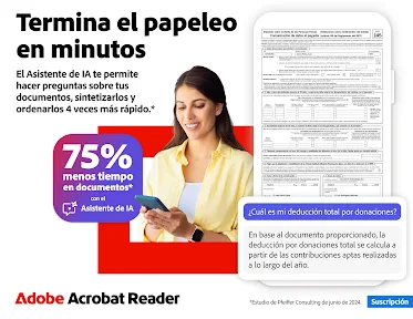 Adobe Acrobat Reader para PDF screenshot