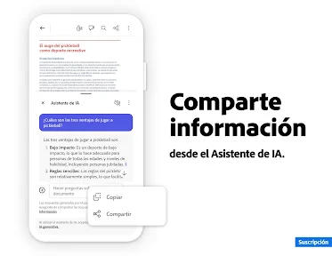 Adobe Acrobat Reader para PDF screenshot