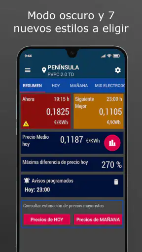 Ahorra en Luz. Precio luz hora screenshot