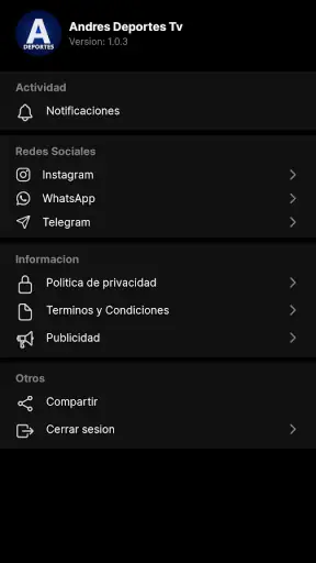 Andrés Deportes screenshot