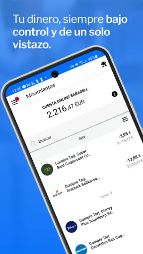 App Banco Sabadell screenshot