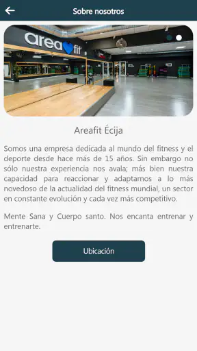Areafit screenshot