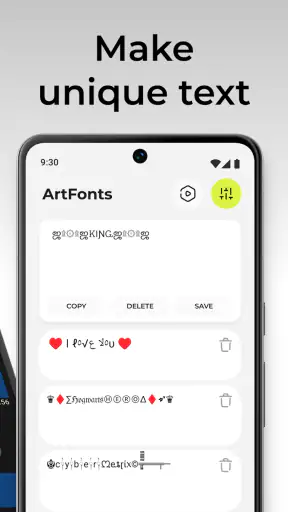 ArtFonts: Fuentes de Letras screenshot