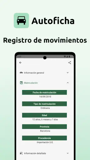 Autoficha - Informe DGT screenshot
