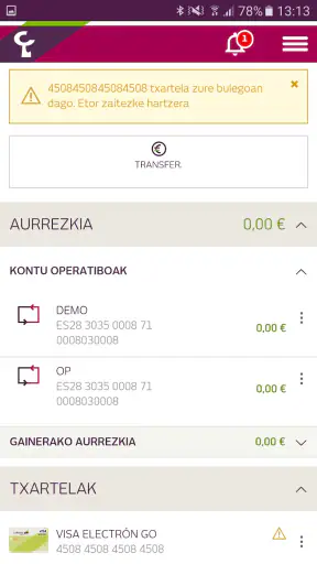 Banca Móvil LABORAL Kutxa screenshot