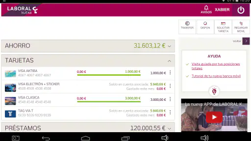 Banca Móvil LABORAL Kutxa screenshot