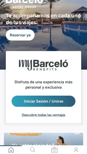 Barceló Hotel Group screenshot