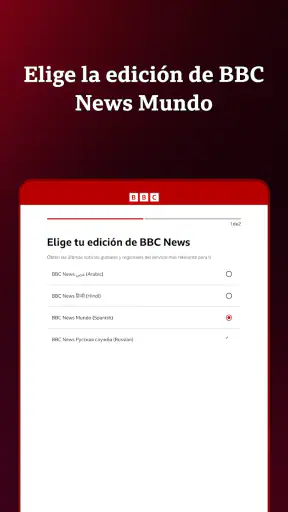 BBC World Service screenshot