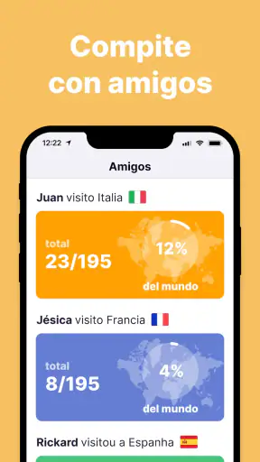 been: marcar países visitados screenshot