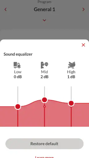 Bernafon App screenshot