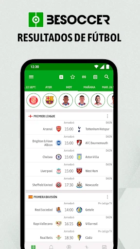 BeSoccer  Resultados de Fútbol screenshot