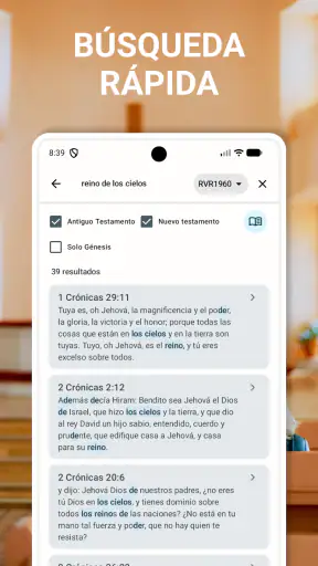 Biblia Reina Valera 1960 screenshot