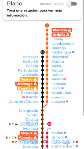 Bilbao Go: Horarios Transporte screenshot