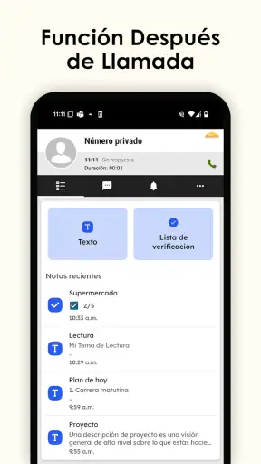 Bloc de notas y listas screenshot