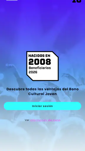 Bono Cultural Joven 2026 screenshot