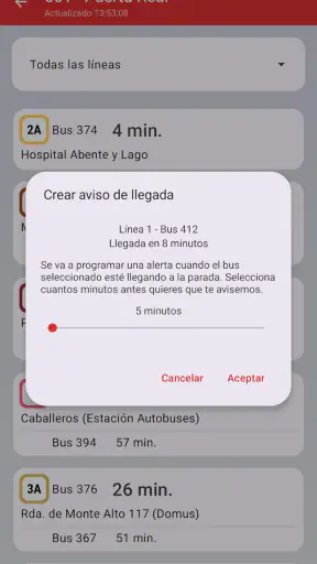 Bus Coruña screenshot