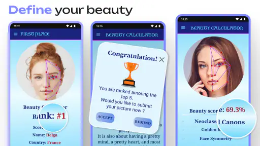 Calculadora y escala belleza screenshot