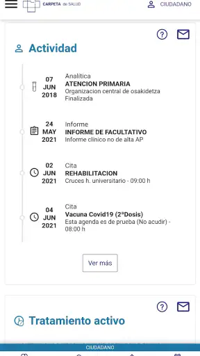 Carpeta de Salud - Osakidetza screenshot