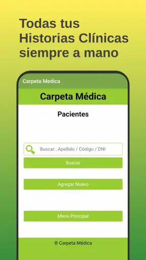 CarpetaMédica Historia Clínica screenshot