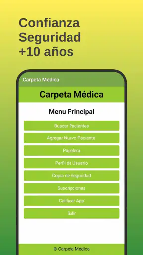 CarpetaMédica Historia Clínica screenshot