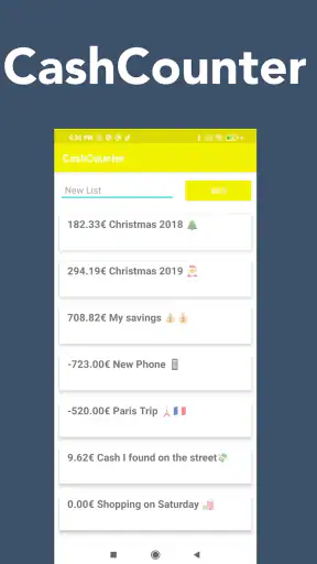 CashCounter: contador de euros screenshot