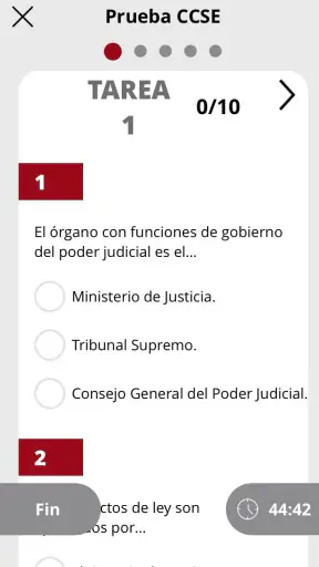 CCSE Nacionalidad Española screenshot