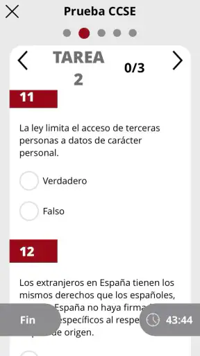 CCSE Nacionalidad Española screenshot