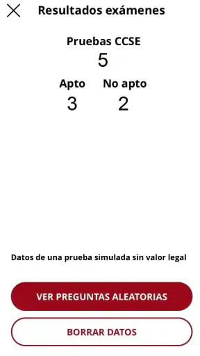 CCSE Nacionalidad Española screenshot