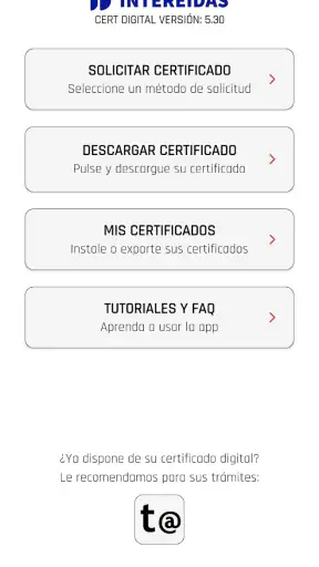 Certificado Digital con DNI screenshot