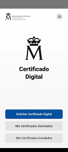 Certificado digital FNMT screenshot