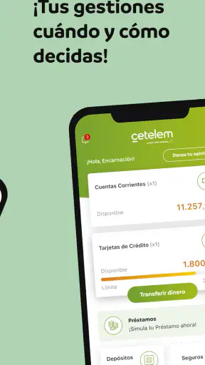 Cetelem | Banca online screenshot