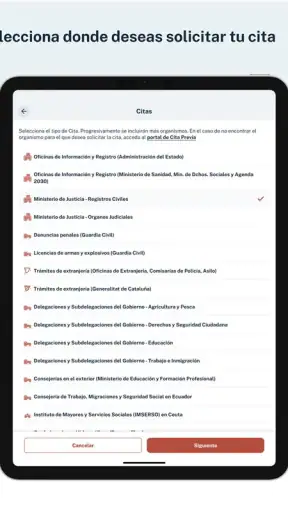 Cita Previa AGE screenshot