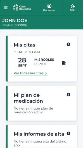 Clínic Barcelona screenshot