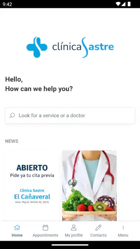 Clínica Sastre screenshot