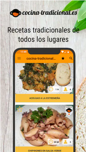 Cocina tradicional (Recetas ca screenshot
