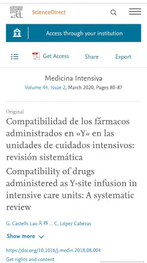 Compatibilidad fármacos IV Lit screenshot